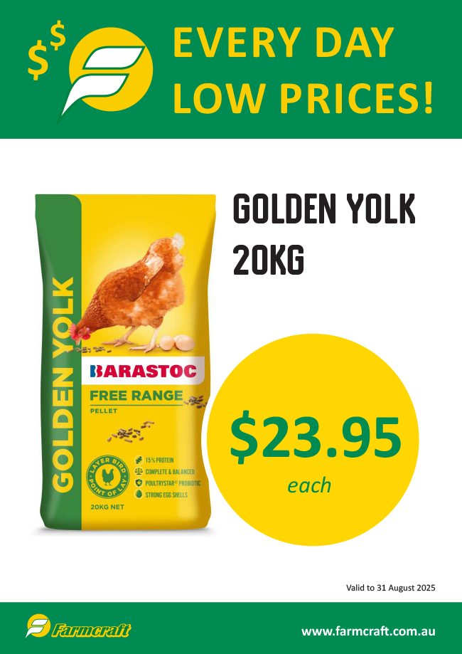 Everyday low price on Golden Yolk at Farmcraft